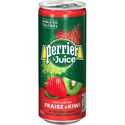 Perrier Juice Fraise & Kiwi 25cl (lot de 6 packs de 4 soit 24 canettes)
