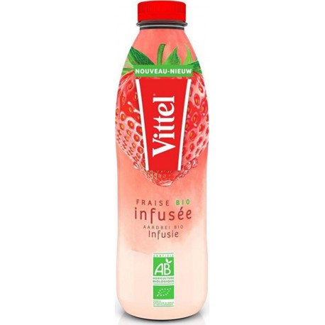 Vittel Eau minérale à la fraise BIO 1L