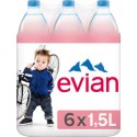 Evian 1,5L (pack de 6)