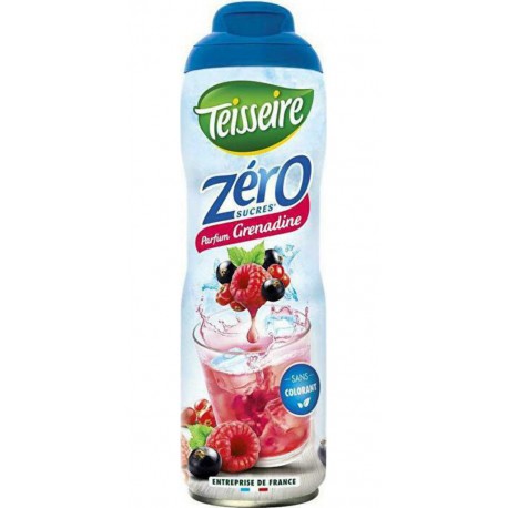 Teisseire Zéro&nbsp;Sirop de grenadine sans sucres 60cl