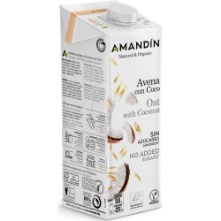 Amandin Boisson Biologique À L'avoine Et À La Noix De Coco 1L