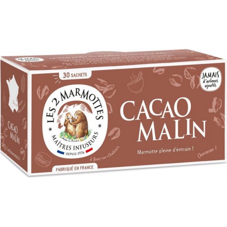 LES 2 MARMOTTES Infusion Cacao x30 60g