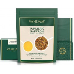 Vahdam Teas Tisane Safran Et Curcuma 200g