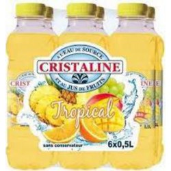 Cristaline Boisson aromatisée Jus tropical 50cl (pack de 6)