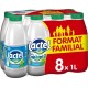 Lait Lactel Vitamine D écrémé 1L (pack de 8)