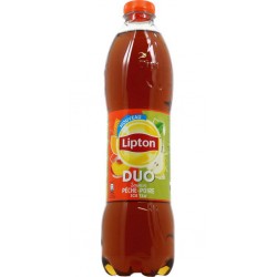 Lipton Ice Tea Duo Pêche Poire 1,5L (pack de 4)