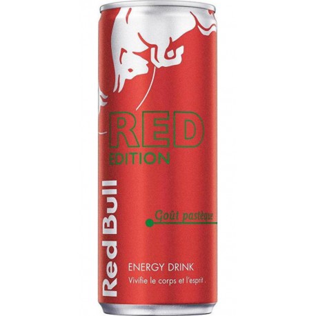 Red Bull Boisson énergétique RED édition Pastèque 25cl (lot de 6 bouteilles)