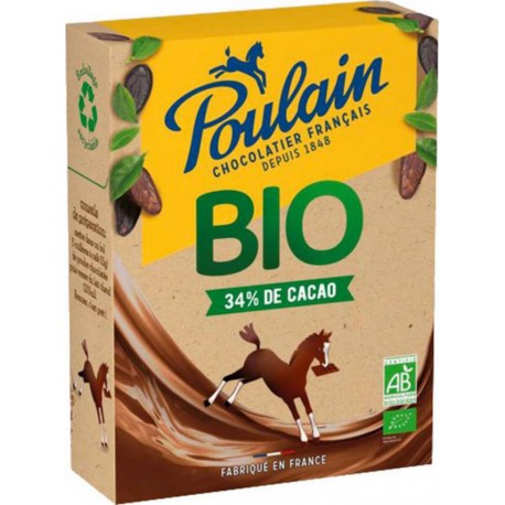 Poulain Bio 34% Cacao en Poudre 350g (lot de 3 boîtes)